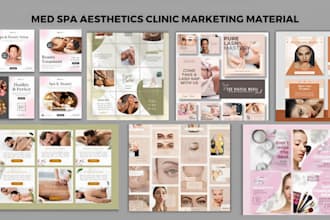 design your med spa aesthetic clinic marketing material