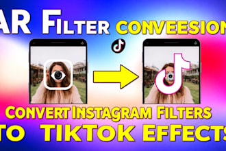 convert your filter from instagram filter to a tiktok filter in effect house