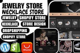 build passive income jewelry watch shopify website, watch jewelry shopify store