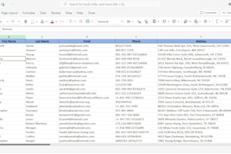 clean, format, merge, split excel data