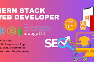 build full stack mern websites as your frontend and backend developer