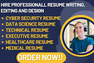 write cyber security medical healthcare executive resume editing writing design
