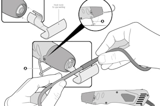 do instructions manual, product line art and technical drawing