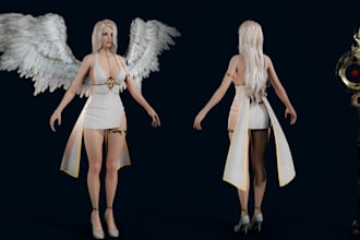 realistic nsfw character, modo model, rig to ue mannequin,animate 3d,3d topology