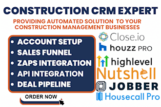copper crm jobber housecall pro jobnimbus  jobprogress houzzpro close automation