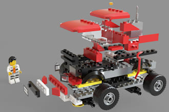 do 3d lego model lego technic lego set lego design realistic vehicle and machine