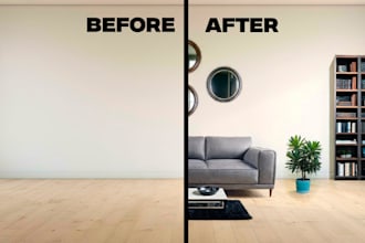 ai furniture mockup desing