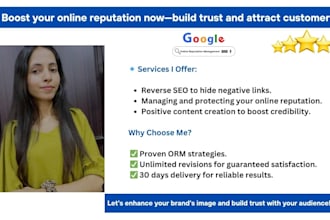 manage your online reputation with expert ORM strategies