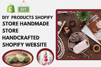 design DIY shopify store handmade website home made store handcrafted store