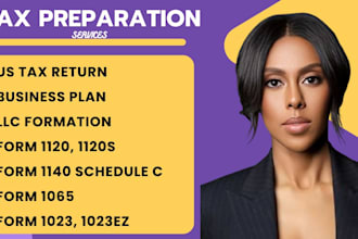prepare efile US tax return for individual, business 1040, 1120, 1065