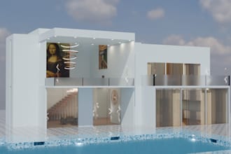 refurnish 3d modern apartment,villa facade, cgi interior rendering,outdoor patio