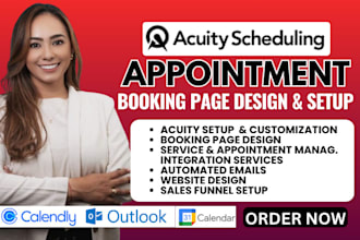 setup squarespace acuity scheduling, acuity appointment booking page design