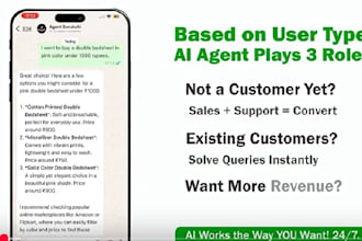 develop ai chatbot for whatsapp, instagram, telegram, website