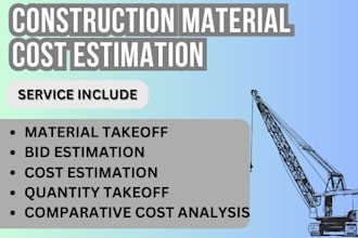do material take off, quantity takeoff construction cost estimation