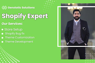 develop, design and kickstart your ecommerce shopify website