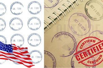 do USA licensed architect stamp, land surveying report plans stamp for approval