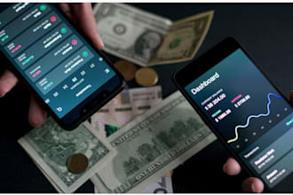 create fintech app, payment mobile app, finance app, finance fintech website