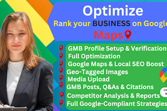 setup google my business profile listing local SEO optimization maps ranking