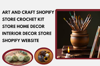 build art and craft shopify store crochet kit store home decor pumpkin painting