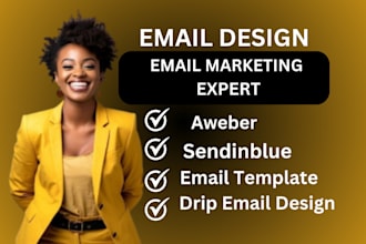 create custom email templates for drip aweber and sendinblue