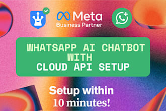 free whatsapp business cloud API setup and configure ai chatbot