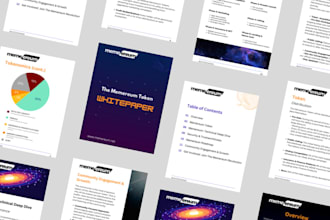 write and design crypto white paper meme coin whitepaper nft white paper gitbook