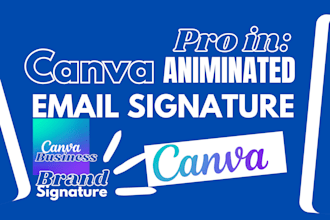 design animated email canva email signature clickable canva email