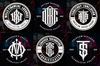 do initial letters monogram, streetwear, fashion, urban clothing brand logo