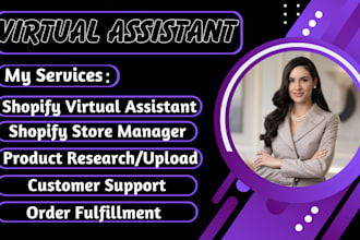 be your dedicated shopify virtual assistant shopify store manager shopify expert