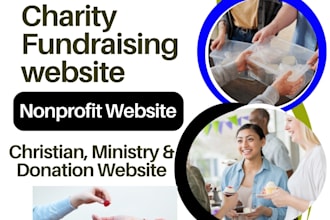 design nonprofit wix website fundraising charitable donation website christian