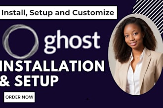 install set up ghost cms blog website customize ghost website