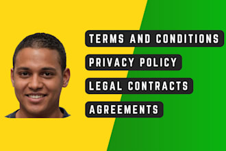 write legal contracts, nda, agreements, terms of service, and privacy policy
