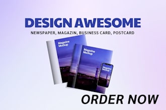 design program flayer newspaper ads brochure business card magazine postcard