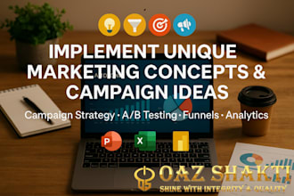 implement unique marketing concepts and campaign ideas