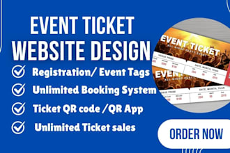 do event listing ticket selling management wordpress website with booking system