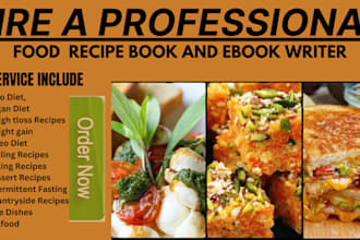 ghostwrite KDP cookbook, recipe book, food recipe, cooking recipes, recipe ebook