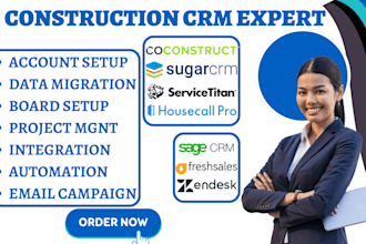 setup housecall pro servicetitan sugarcrm coconstruct sagecrm freshsales zendesk