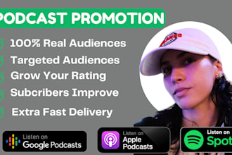 do spotify podcast promotion to USA audience to get organic downloads, streamers