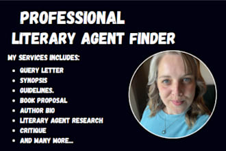 find literary agent for children book fiction and nonfiction query letter