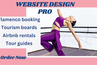 design travel wordpress, flamenco show bookings, and regional tourism website