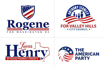 do creative political campaign party logo for you