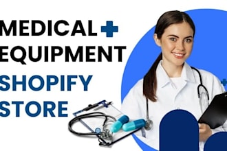design medical equipment website medical equipment shopify store medical store