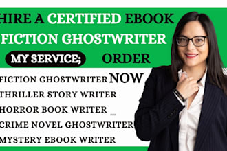 write gripping fiction romance story, fantasy, science fiction, thriller horror