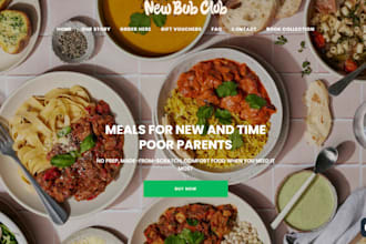 build meal prep shopify store catering website food delivery shopify store