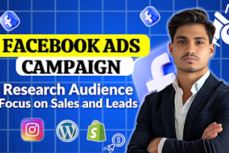 ran facebook ads campaign for leads and sales, meta ads campaign, instagram ads