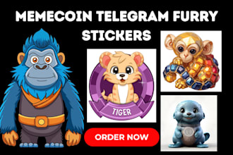 create command design custom telegram animated sticker 3d gifs crypto stickers
