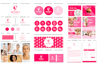 do luxury logo , social media kit and complete branding kit