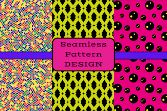 design seamless and geometric patterns for you