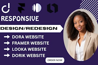 dora website dorik website framer website looka website framer website