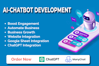 develop expert ai chatbots for social media platforms with manychat